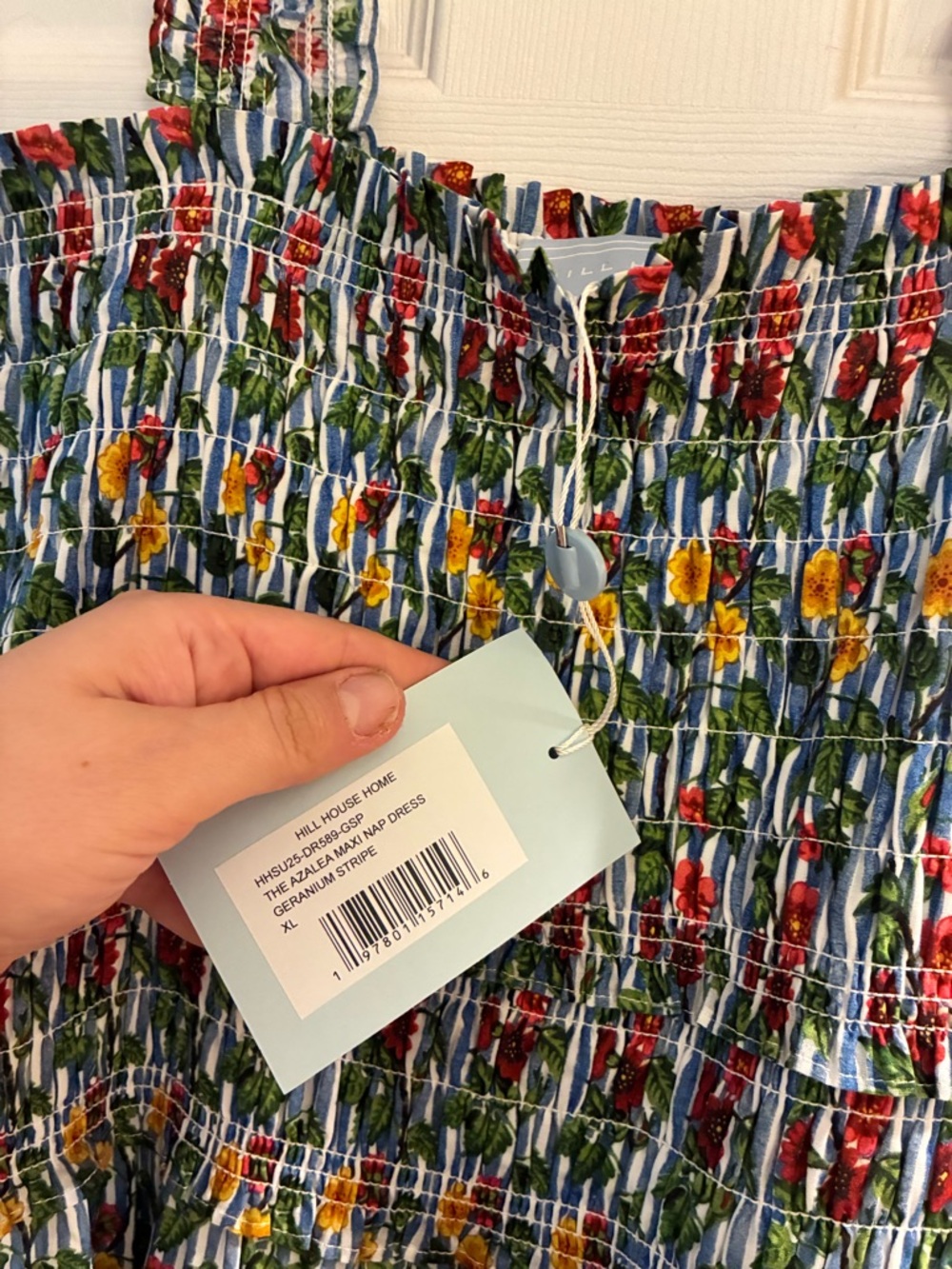 Hill House Azalea Maxi Nap Dress Geranium Stripe - Picture 4 of 5